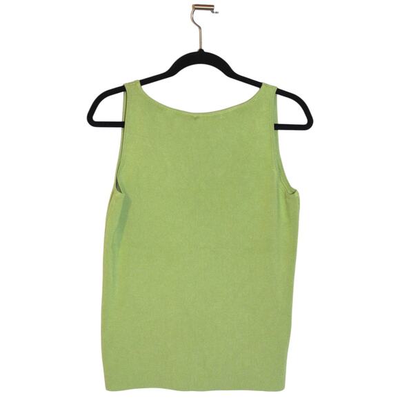 Belldini XLarge Green Jeweled Tank Top V-Neck XL - Picture 3 of 4
